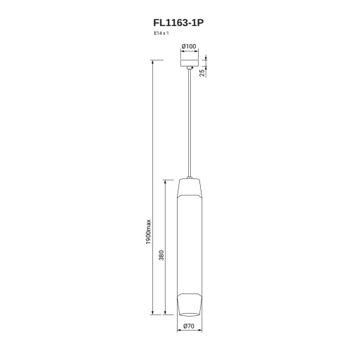 Подвесной светильник Meditatio FL1163-1P фото 4