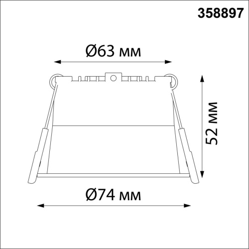 358897 SPOT NT22 536 белый Светильник встраиваемый светодиодный IP20 LED 4000К 6W 220V TRAN фото 3 358897 SPOT NT22 536 белый Светильник встраиваемый светодиодный IP20 LED 4000К 6W 220V TRAN фото 3