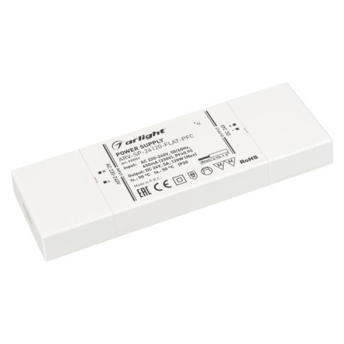 Блок питания Arlight ARV-SP-24012-FLAT-PFC 24V 120W IP20 5A 033263 Блок питания Arlight ARV-SP-24012-FLAT-PFC 24V 120W IP20 5A 033263