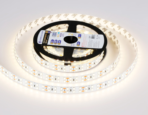 Светодиодная лента двухрядная 24В 2835 204Led 20Вт/м 4500K IP20 5м фото 3 Светодиодная лента двухрядная 24В 2835 204Led 20Вт/м 4500K IP20 5м фото 3