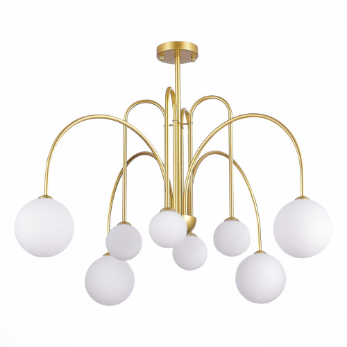 SL1204.202.08 Люстра потолочная ST-Luce Золотистый/Белый G9 8*5W JINETO фото 3