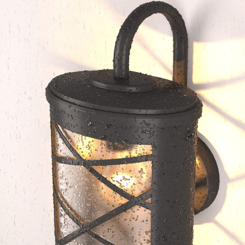 Уличный настенный светильник Premier D IP44 GL 1017D черный фото 3