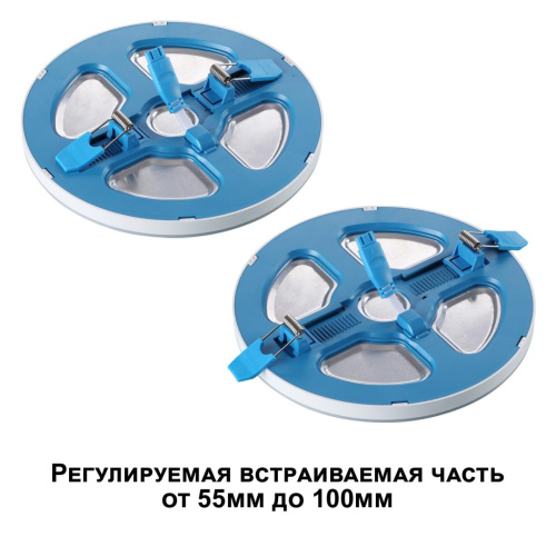 359019 SPOT NT23 561 черный Светильник встраиваемый светодиодный (три сценария работы) IP20 LED 3000К 6W+3W 100-265V 630Лм SPAN фото 4 359019 SPOT NT23 561 черный Светильник встраиваемый светодиодный (три сценария работы) IP20 LED 3000К 6W+3W 100-265V 630Лм SPAN фото 4