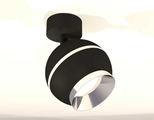 Комплект накладного светильника Ambrella light Techno Spot XM1102002 SBK/PBK черный песок/серебро полированное (A2210, C1102, N7032) фото 3