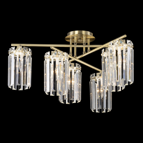 Citilux AXIS CL313263 Люстра хрустальная потолочная Бронза фото 5 Citilux AXIS CL313263 Люстра хрустальная потолочная Бронза фото 5