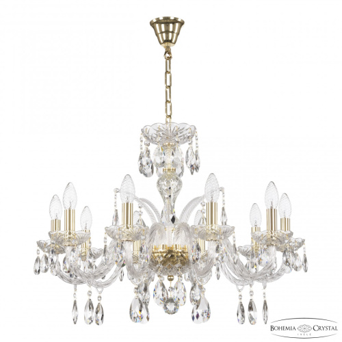 Люстра хрустальная 118/10/240 G Bohemia Ivele Crystal (Богемия Ивеле Кристалл)