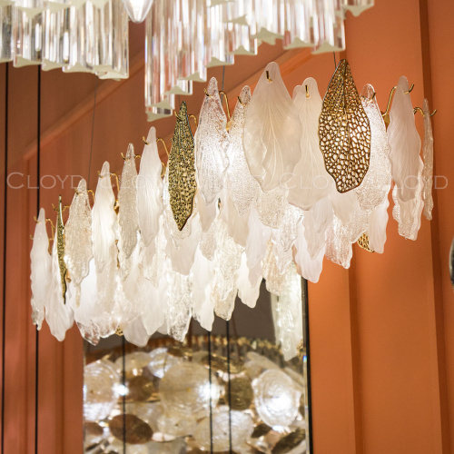 Люстра Cloyd SENEGAL-B C10 / шир. 99 см - с золотыми листьями - золото (арт.11173) фото 6