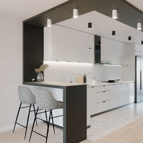 Потолочный светодиодный светильник Cors 25032/LED 10W 4200K чёрный фото 2