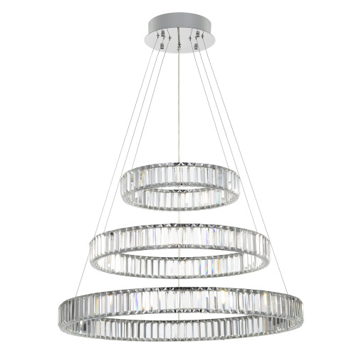 Citilux Чезаре CL338381 LED Люстра хрустальная с пультом Хром фото 2 Citilux Чезаре CL338381 LED Люстра хрустальная с пультом Хром фото 2