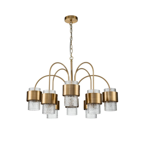 Подвесная люстра Indigo ELEGANZA 12019/A/8P Brass V000323 Подвесная люстра Indigo ELEGANZA 12019/A/8P Brass V000323