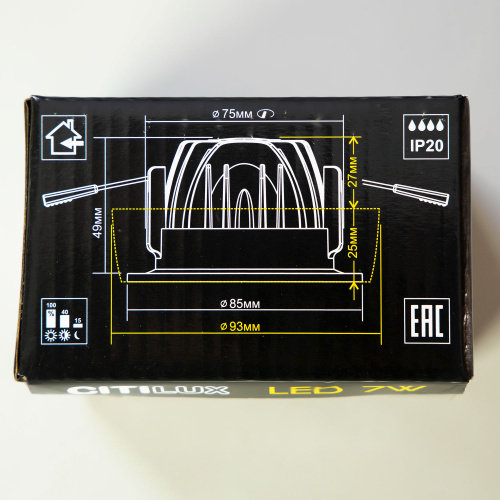 Citilux Гамма CLD004NW0 LED Встраиваемый светильник с диммером фото 15 Citilux Гамма CLD004NW0 LED Встраиваемый светильник с диммером фото 15