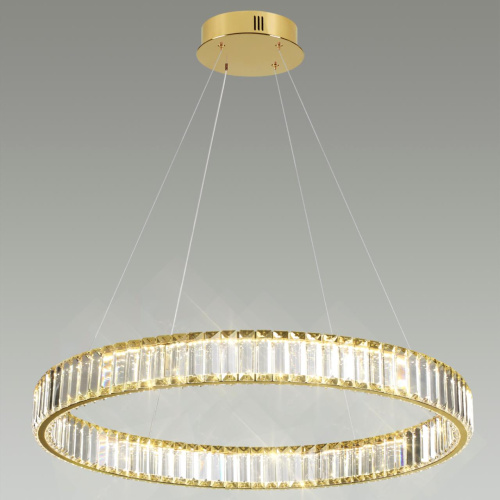 5015/45L L-VISION ODL23 587 золотой/прозрачный металл/хрусталь Люстра LED 45W 4000K 4500Лм VEKIA фото 4 5015/45L L-VISION ODL23 587 золотой/прозрачный металл/хрусталь Люстра LED 45W 4000K 4500Лм VEKIA фото 4