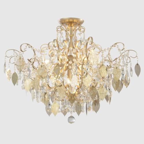 Светильник потолочный Crystal Lux ESMIRALDA PL9 GOLD фото 2