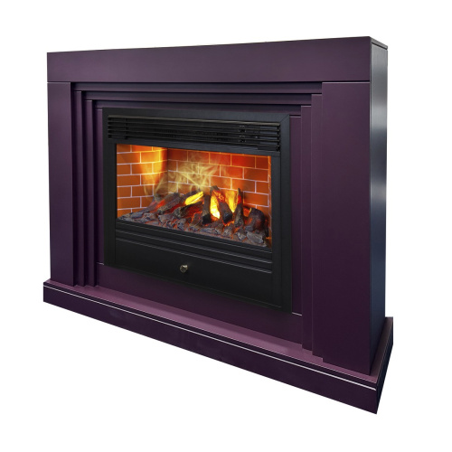 Электрокамин RealFlame Stanley 26 Plum сливовый с очагом 3D Novara фото 2 Электрокамин RealFlame Stanley 26 Plum сливовый с очагом 3D Novara фото 2