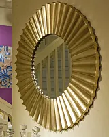 Зеркало в круглой золотой раме "Гарднер"
