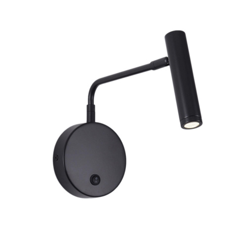 Светильник настенный спот черный LED 3Вт 26см Zortes ARMRAY ZRS.17807.3
