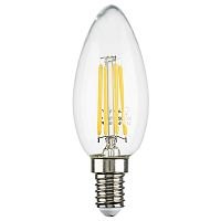 933504 Лампа энергосберегающая LED FILAMENT 220V C35 E14 6W=65W 400-430LM 360G CL 4000K 30000H