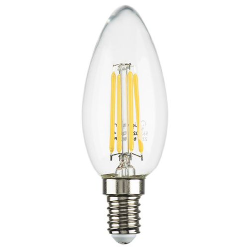 933504 Лампа энергосберегающая LED FILAMENT 220V C35 E14 6W=65W 400-430LM 360G CL 4000K 30000H