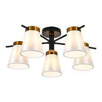 Светильник на штанге 120005/5R E14*40W Black/Gold