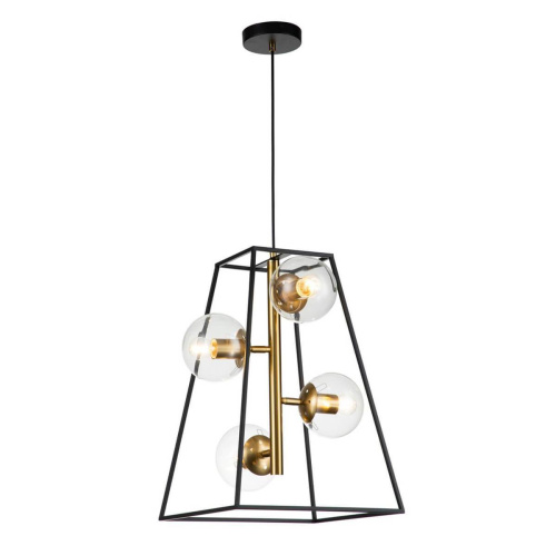 Подвесная люстра Indigo Faccetta 13005/A/4P Black V000106 Подвесная люстра Indigo Faccetta 13005/A/4P Black V000106