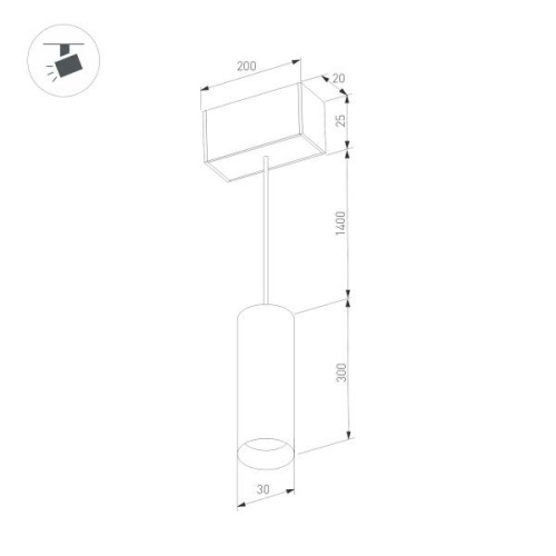 Трековый светодиодный светильник Arlight Mag-Spot-Hang-25-R30-5W Day4000 034245 фото 5 Трековый светодиодный светильник Arlight Mag-Spot-Hang-25-R30-5W Day4000 034245 фото 5