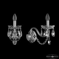 Бра хрустальные 1402B/1/195/XL Ni Bohemia Ivele Crystal (Богемия Ивеле Кристалл)