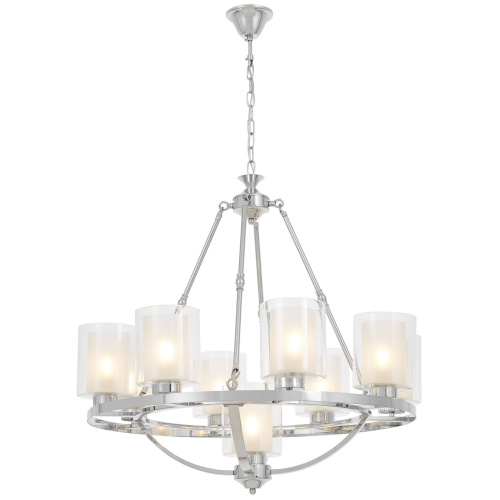 Подвесная люстра Lumina Deco Santini LDP 1220-9 CHR+WT фото 3 Подвесная люстра Lumina Deco Santini LDP 1220-9 CHR+WT фото 3