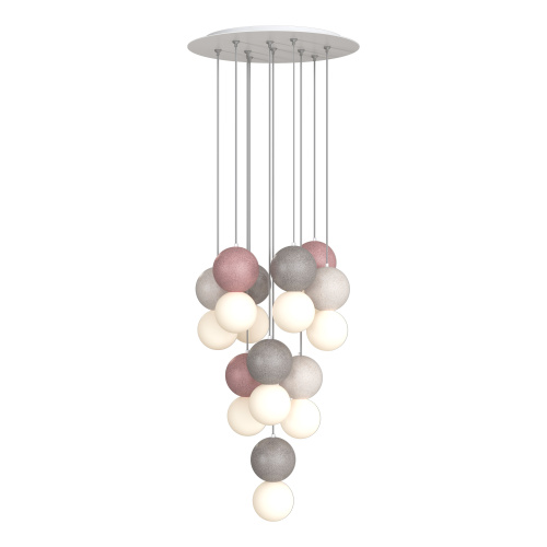 utsenka-SL1512.503.10 Светильник подвесной ST-Luce Белый,Серый,Красный/Белый G9 10*5W 4000K ESTRUZZO