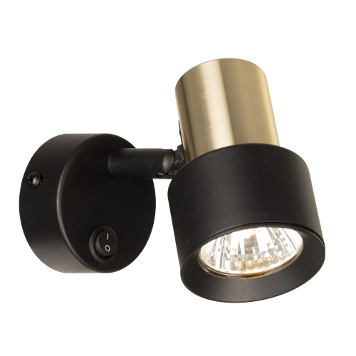 Citilux SAT CL505611 Спот поворотный с выключателем Чёрный+Золото фото 4 Citilux SAT CL505611 Спот поворотный с выключателем Чёрный+Золото фото 4