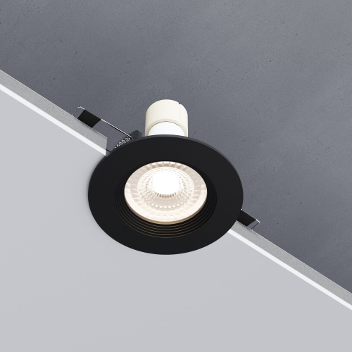 Светильник встраиваемый City GU10 черный 25054/01 фото 4
