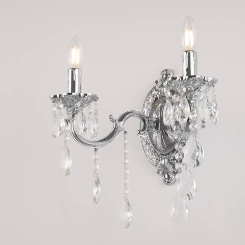 Бра с хрустальными подвесками AL7801B10/2/175 B Ni Bohemia Ivele Crystal (Богемия Ивеле Кристалл) фото 3