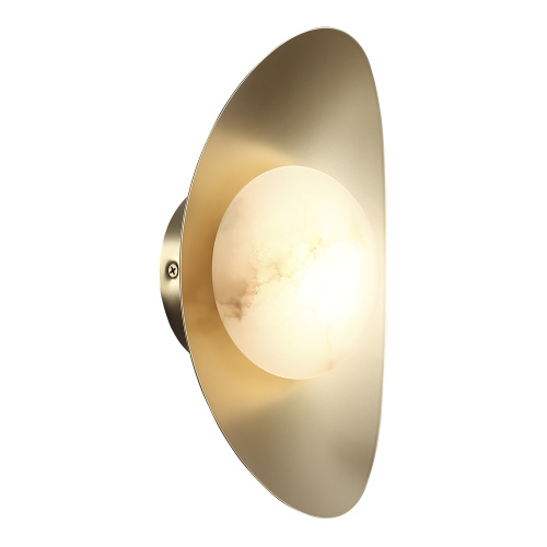 SL6229.211.01 Светильник настенный ST-Luce Золотистый/Алебастр LED 1*7W 3000K PEARL фото 4