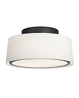 Большой чёрный потолочный светильник "Флемиш"