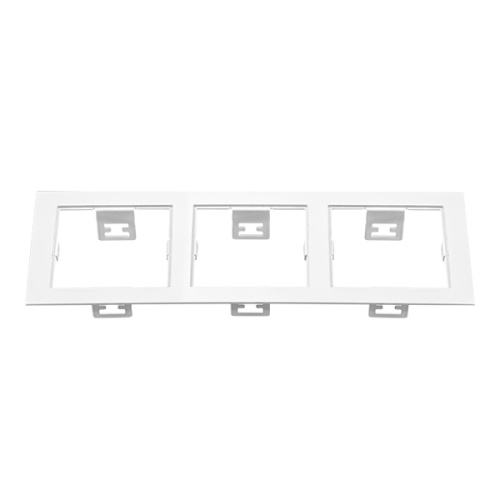 214536 Рамка DOMINO Triple QUADRO MR16 БЕЛЫЙ