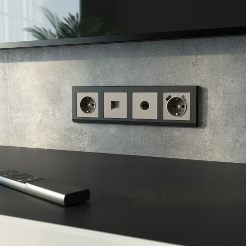 Розетка Ethernet RJ-45 (дымчатый) W1281004 фото 5