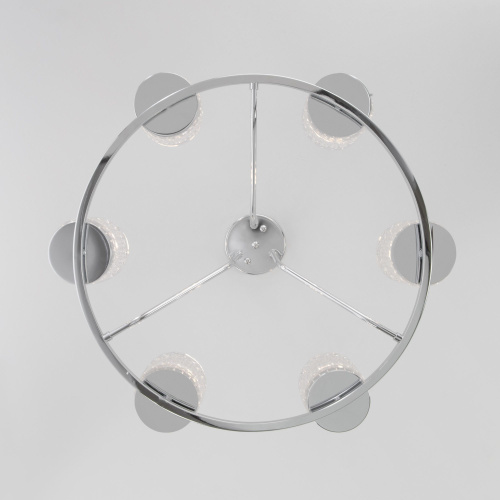 Потолочная люстра со стеклянными плафонами 60127/6 хром фото 5