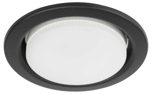 Светильник встраиваемый ЭРА KL35 SBK (к) Set 10 под лампу GX53 черный матовый с термокольцом набор 10 шт Б0071343