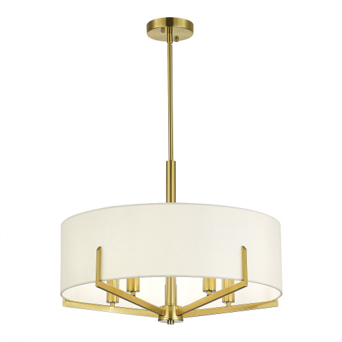 SLE3010-303-05 Светильник подвесной Латунь/Белый E14 5*40W LINTON фото 4 SLE3010-303-05 Светильник подвесной Латунь/Белый E14 5*40W LINTON фото 4