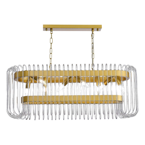 SL1228.203.08 Люстра подвесная ST-Luce Золотистый/Прозрачный E14 8*40W GROSSETO фото 3