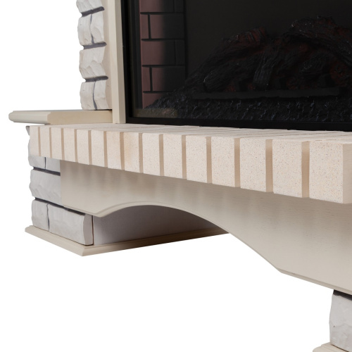 Каминокомплект COUNTRY/БРУКЛИН Бежевый дуб с очагом Электроочаг FIRESPACE/ФАЕРСПЕЙС 33W фото 5