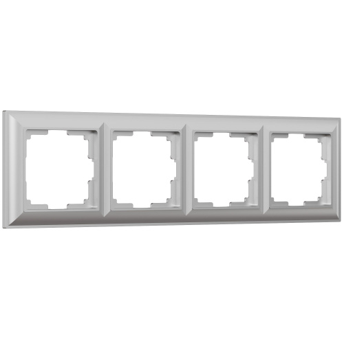 Рамка из поликарбоната на 4 поста Fiore серебряный W0042206 Рамка из поликарбоната на 4 поста Fiore серебряный W0042206