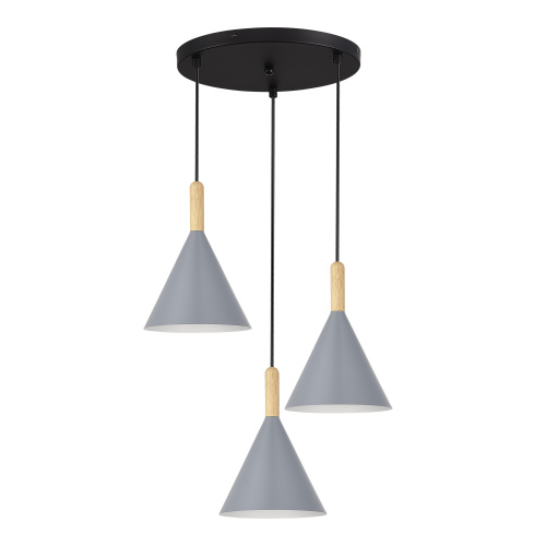 SLE1255-433-03 Светильник подвесной Черный/Серый E27 3*40W ARKET фото 6