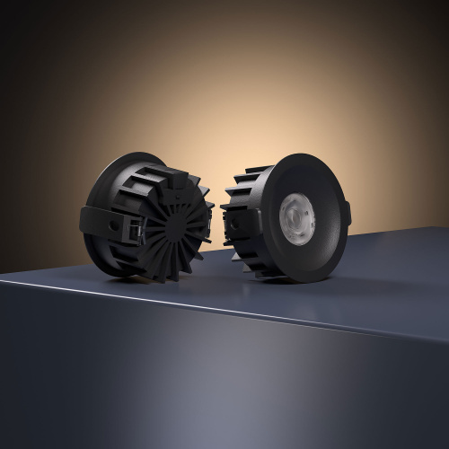 Светильник встраиваемый светодиодный Combi 10W 4000K черный 25067/LED фото 2