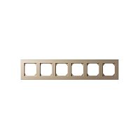 Рамка 6-постовая Liregus Epsilon шампань 28-3231