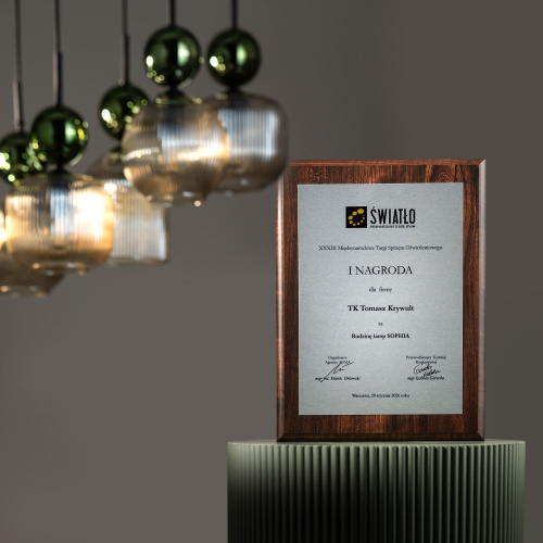 Подвесной светильник с плафоном из фактурного стекла 11044 Sophia Cognac фото 3