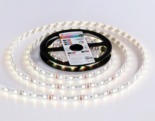 Светодиодная лента 12В 5050 60Led 14.4Вт/м Цветная RGB IP20 5м фото 3 Светодиодная лента 12В 5050 60Led 14.4Вт/м Цветная RGB IP20 5м фото 3