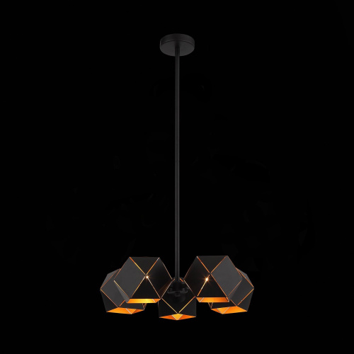 SL258.402.05 Люстра потолочная ST-Luce Черный/Черный, Золото E14 5*40W ENIGMA фото 6