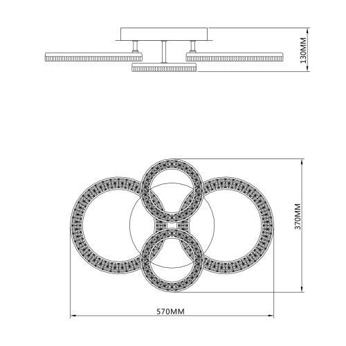 Потолочный светильник Escada 10281/4 LED*126W White фото 6 Потолочный светильник Escada 10281/4 LED*126W White фото 6
