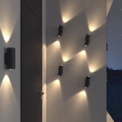 Уличный настенный поворотный светильник GIRA D LED IP54 35127/D черный фото 4 Уличный настенный поворотный светильник GIRA D LED IP54 35127/D черный фото 4