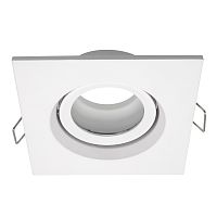 ST255.518.01 Св-к встр. Белый GU10 1*50W  IP65 L96xW96xH45 220V Без ламп Встраиваемые светильники
